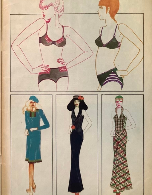 Tatjana Kilibarda’s hand-drawn bikini and dress designs from Paris and Toronto.